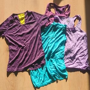 Nike, Asics , Rabbit Women's Short Sleeve Tops - Purple, Teal, Lavender